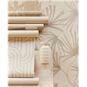Eijffinger|Modern geometric style white-beige interlaced shapes wallpaper|Wallpaper