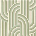 Eijffinger|Papier peint rétro vintage lignes entrelacées vert pastel|Papier Peint