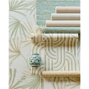 Marburg|Wallpaper wooden blocks 3D brown and gray modern|3D Effect 2