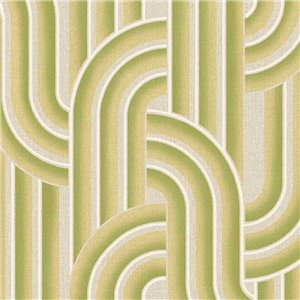 Eijffinger|Papier peint rétro vintage formes entrelacées orange|Rétro