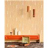 Eijffinger|Retro vintage style orange interlaced shapes wallpaper|Retro