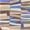 Eijffinger|Moderne Tapete Patchwork Textil in Blau|Textilimitation