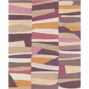 Casamance|Wallpaper velvet textile effect orange|Fabric Imitation 2