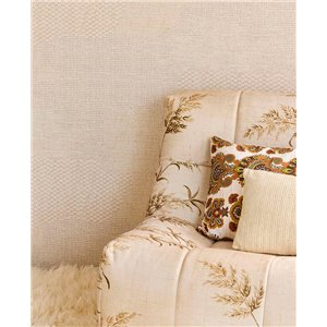Caselio|Papel pintado efecto textil negro|Papel Pintado 2