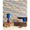 Eijffinger|Papier peint moderne mosaïque de cordes épaisses violet lilas|Moderne