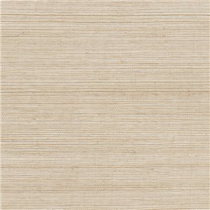 Casadeco|Modern tropical style wallpaper with gray raffia-effect bamboo|Raffia Imitation