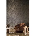 Casamance|Revêtements Muraux jacquard brillant noir doré contemporain|Revêtements Muraux