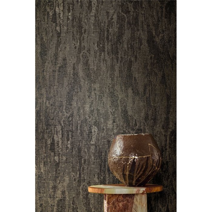 Casamance|Revestimiento pared jacquard brillo negro dorado contemporáneo|Revestimientos de Pared