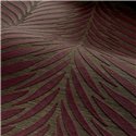 Casamance|Revêtements Muraux broderie botanique sisal aubergine contemporain|Revêtements Muraux