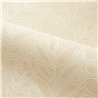 Casamance|Papel pintado lino blanco con hojas bordadas|Papel Pintado