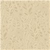 Casamance|Leinentapete beige mit bestickten Blättern|Tapeten