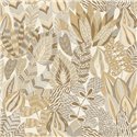 Casamance|Papel pintado floral gris y beige|Floral