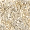 Casamance|Papel pintado floral gris y beige|Floral
