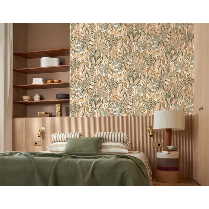 Casamance|Florale Tapete gelb-grün|Tapeten