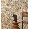 Casamance|Papel pintado floral amarillo y verde|Papel Pintado