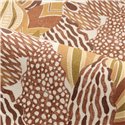 Casamance|Papier peint floral jaune et rouge|Floral