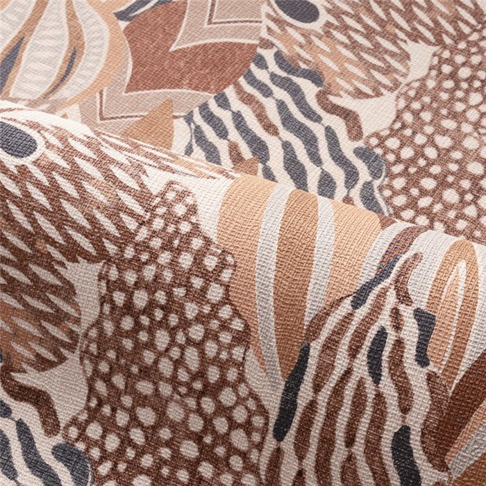 Casamance|Wallpaper floral red and brown|Wallpaper