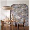 Casamance|Papel pintado floral gris y beige|Floral
