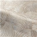 Casamance|Wallpaper luxurious palmettes metallic grey|Living Room
