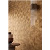 Casamance|Papel pintado lujo estilo oriental, hojas palma dorado|Salón