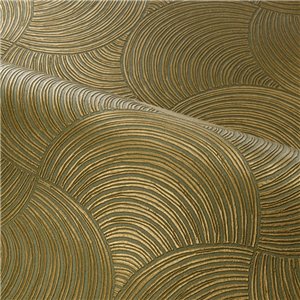 Casamance|Papier peint moderne cercles entrelacés beige|Papier Peint 2
