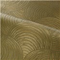 Casamance|Wallpaper modern 3D circles brown and green|Wallpaper
