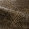 Casamance|Papier peint style moderne cercles noir et doré|Salón