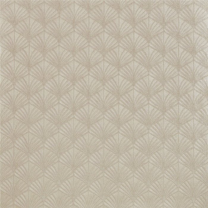 Casamance|Papel pintado moderno de alta gama hojas de palma gris y marrón|Salón