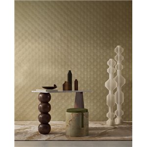 Casamance|Papel pintado de lujo hojas de palma dorado y violeta metalizado|Papel Pintado 2