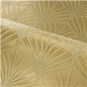 Casamance|Papier peint exclusif feuilles de palmier vert et doré effet métallisé|Papier Peint