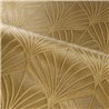 Casamance|Papier peint élégant haut de gamme feuilles de palmier brun|Papier Peint