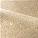 Casamance|Papier peint premium feuilles de palmier en relief bleu et doré|Salón
