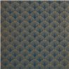Casamance|Wallpaper sophisticated palm leaves embossed gold and violet|Wallpaper