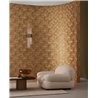 Casamance|Wallpaper luxurious palmettes metallic grey|Living Room