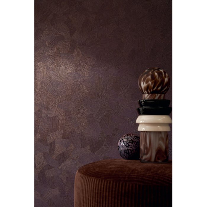 Casamance|Wallpaper high-end abstract interlaced green and gold|Wallpaper