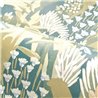Casamance|Papier peint jardin avec bruyères et fleurs vert et lilas|Papier Peint