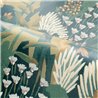 Casamance|Wallpaper garden plants with heathers green and brown|Wallpaper