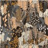 Casamance|Papier peint plantes de jardin gris foncé et brun|Papier Peint