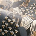 Casamance|Wallpaper garden plants dark grey and brown|Wallpaper