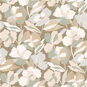 Casamance|Wallpaper flowers pink and violet|Wallpaper