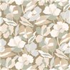 Casamance|Blumentapete überlappend grün-perlmutt|Tapeten
