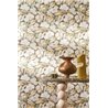 Casamance|Papier peint fleurs superposées vert et nacré|Papier Peint