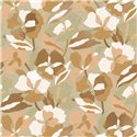 Casamance|Papel pintado flores verde y rosa nude|Papel Pintado