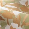 Casamance|Papier peint fleurs vert et rose nude|Papier Peint