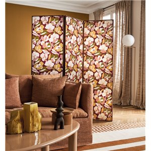 Casamance|Blumentapete überlappend grün-perlmutt|Tapeten 2