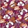 Casamance|Papel pintado flores superpuestas violeta|Papel Pintado