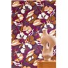 Casamance|Papel pintado flores superpuestas violeta|Papel Pintado