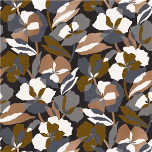 Casamance|Blumentapete überlappend grün-perlmutt|Tapeten