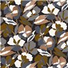 Casamance|Blumentapete schwarz-grau überlappend|Tapeten