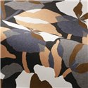 Casamance|Blumentapete schwarz-grau überlappend|Tapeten